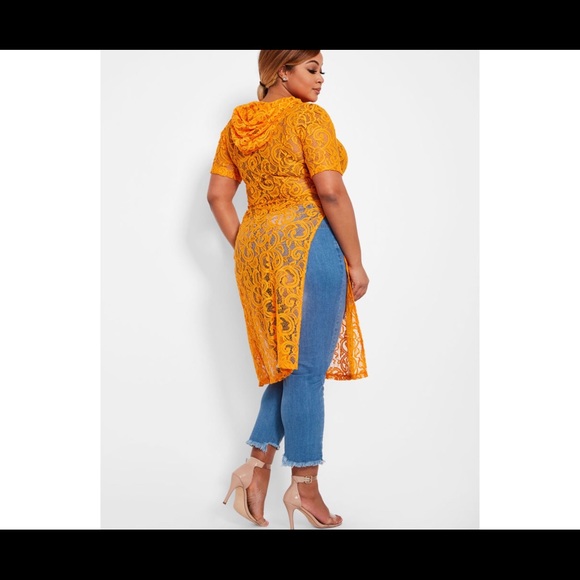 Sexy lace hooded top - Picture 2 of 2